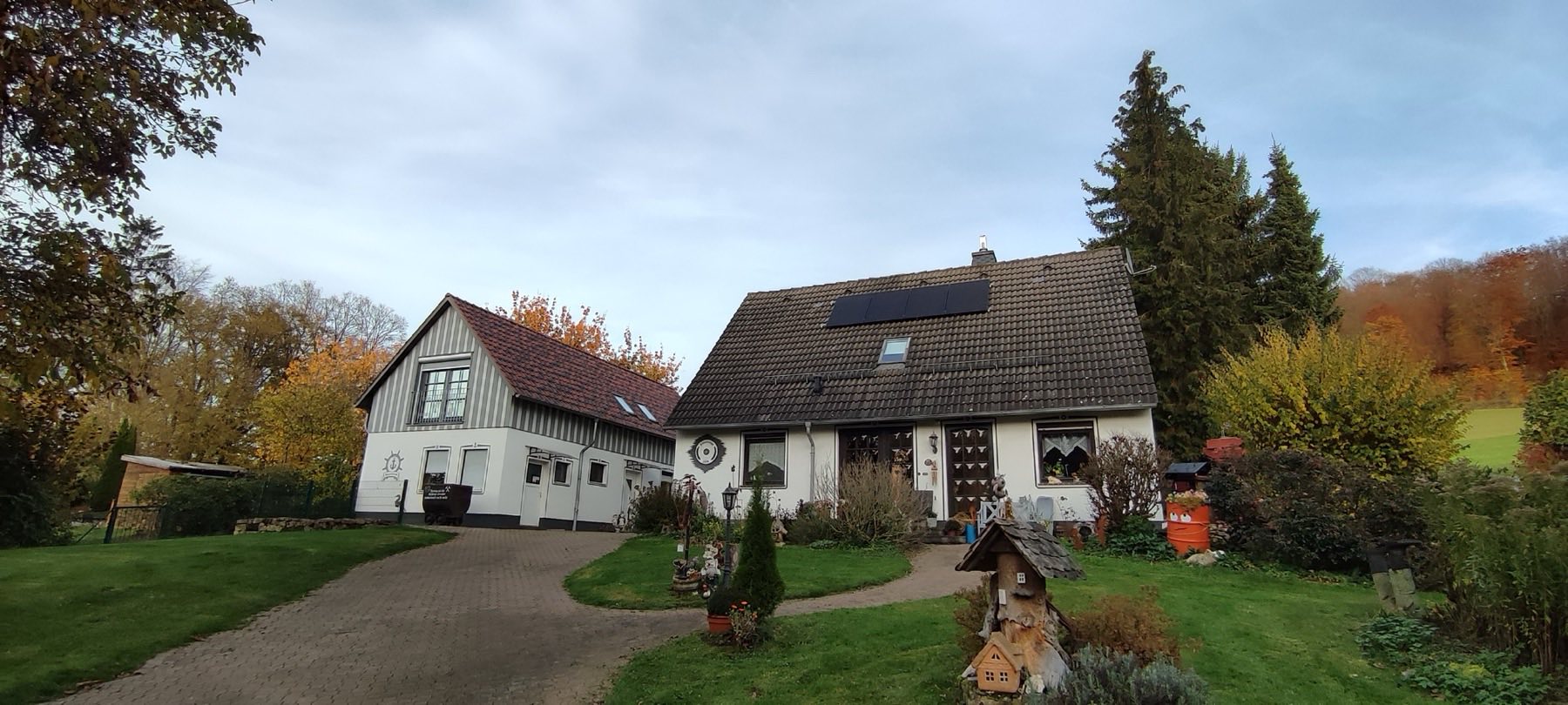 Das Grundstück im Herbst